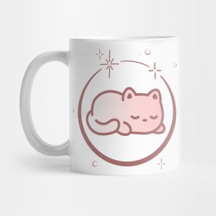 Cute Cat Kitten Kitty in Space Galaxy Mug